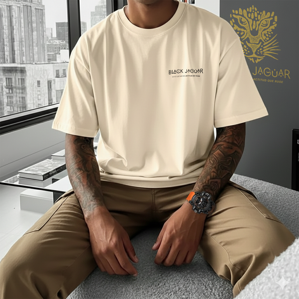Camiseta "Silent Roar". - Diseño Original Black Jaguar