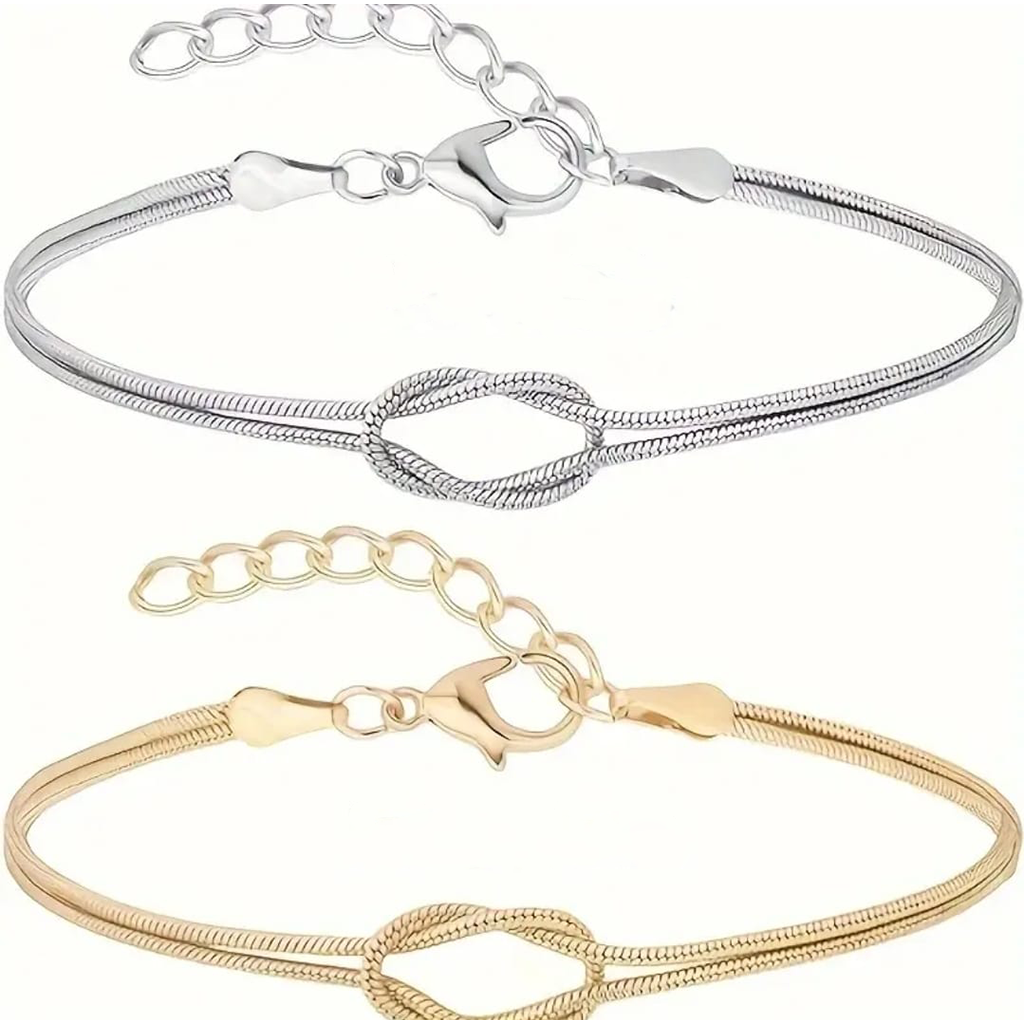 Set de Pulseras para Pareja - "LOVER'S KNOT"