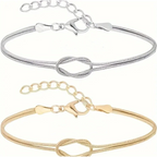 Set de Pulseras para Pareja - "LOVER'S KNOT"