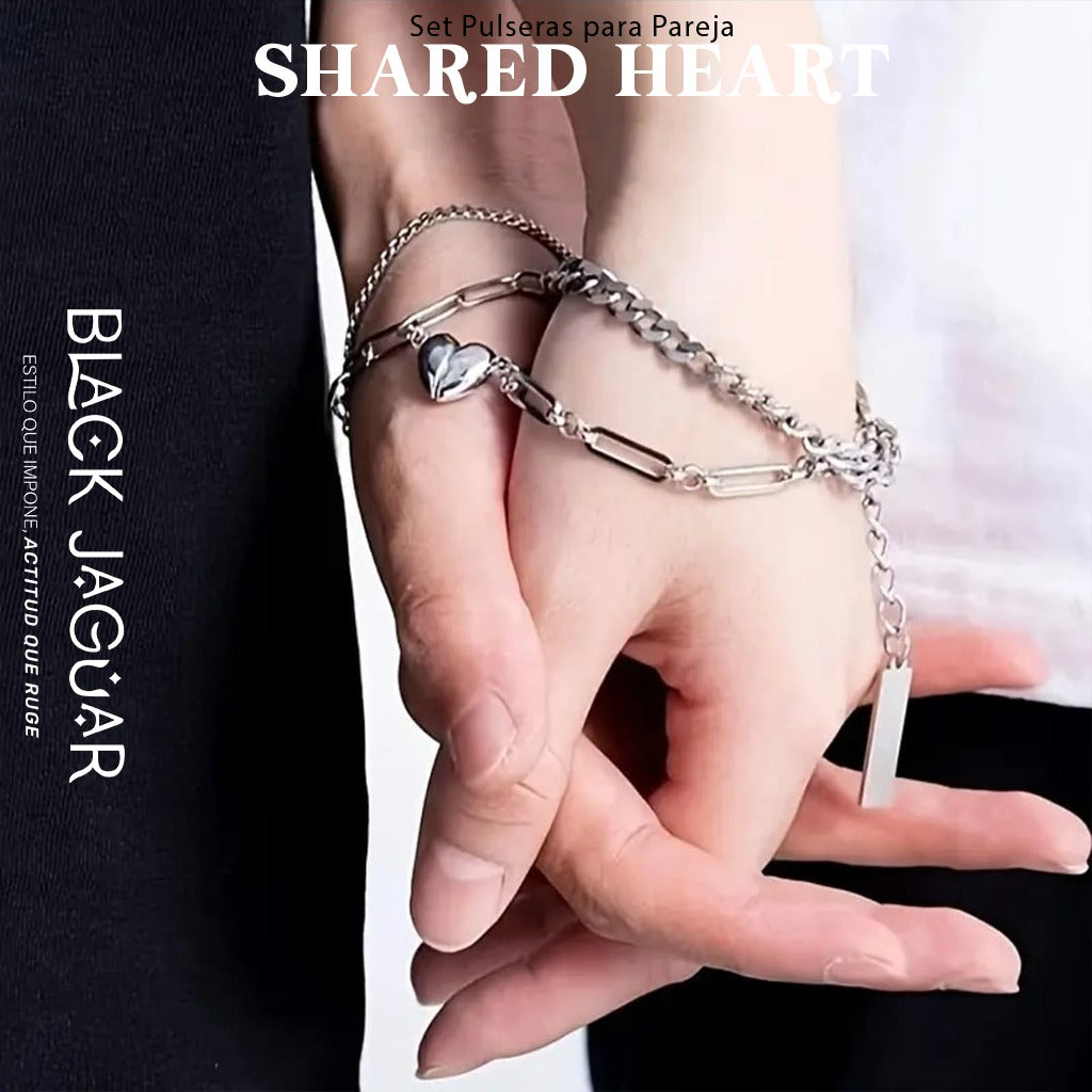 Set Pulseras "Shared Heart"