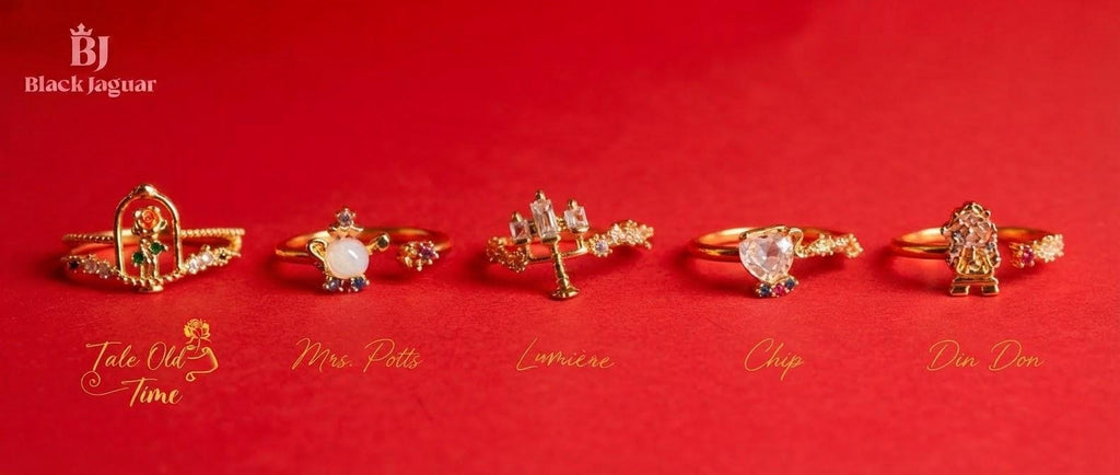 Set de Anillos Bella & Bestia🌹⚜️